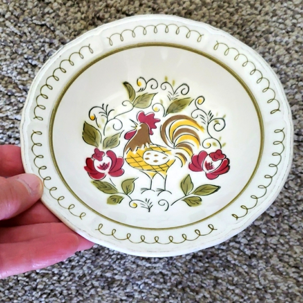 Mikassa Terra Stone Heritage # 7125 Japan Rooster Pattern